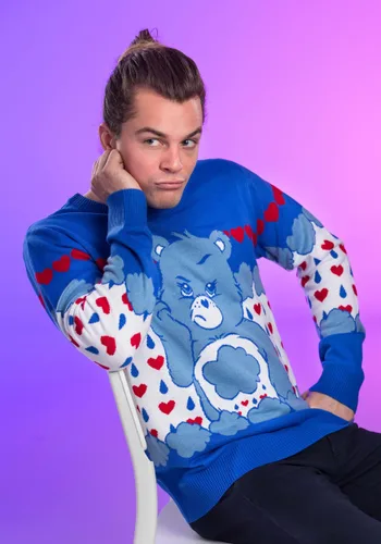 Vista 2 de Suéter de Navidad Feo de Grumpy Bear para Adultos Care Bears Multicolor