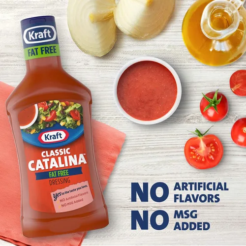 Vista 5 de Kraft Aderezo para ensalada clásico Catalina sin grasa (paquete de 6 unidades, botellas de 16 onzas líquidas)