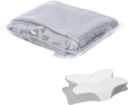 Vista 3 de Almohadas de espuma viscoelástica, almohada ergonómica para aliviar el dolor de cuello, almohada de cama para dormir, almohada cervical para cuello
