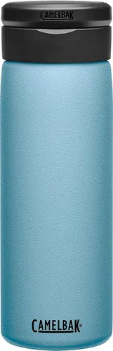 Vista 24 de CamelBak Fit Cap - Botella de agua aislada de acero inoxidable con asa de anidación, diseño a prueba de fugas para fitness y viajes Negro