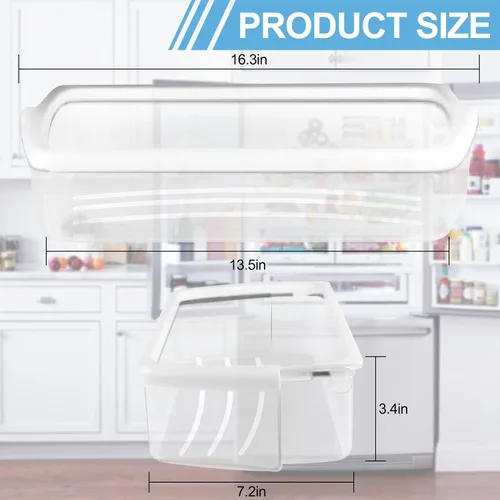 Vista 3 de 2 PAQUETES W10321304 Estante para puerta de refrigerador de AMI PARTS Compatible con la estantería de refrigerador Whirl-pool reemplazo WRS325FDAM02