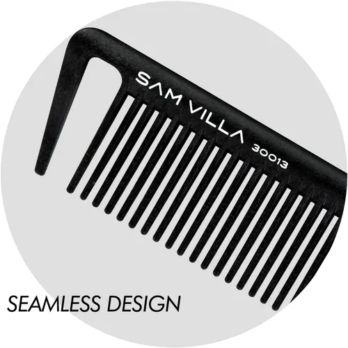Vista 10 de Sam Villa Signature Series - Juego de 8 peines profesionales para cortar y separar el cabello con estuche