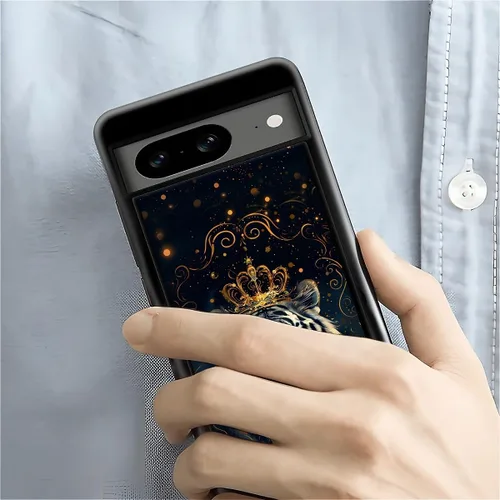Vista 1042 de Compatible con Google Pixel 4A 5G Mobile Case Creative Acrylic Panel trasero Silicona Protección Grip especialmente diseñado para Google Pixel 4A 5G