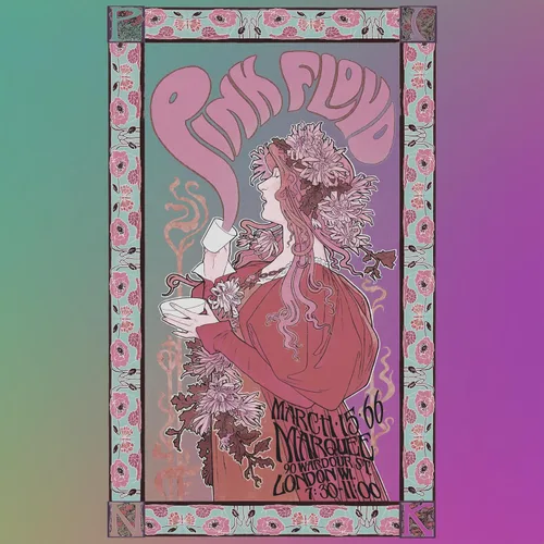 Vista 6 de Pink Floyd Marquee Concert London 1966 - Camiseta para hombre y mujer