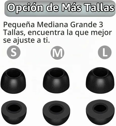 Vista 4 de JNSA Almohadillas de espuma viscoelástica con cancelación de ruido, compatible con EarFun Air Pro 3 / Air Pro 2 / EarFun Air, sin dolor de silicona