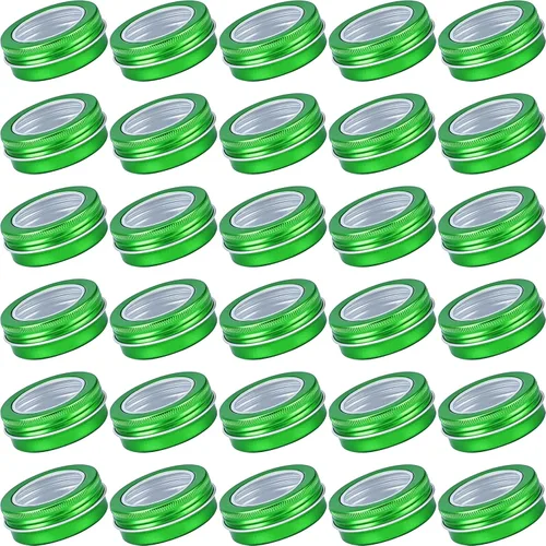 Vista 16 de Latas de aluminio mandarina de 1 oz (1 fl oz) con tapas y etiquetas