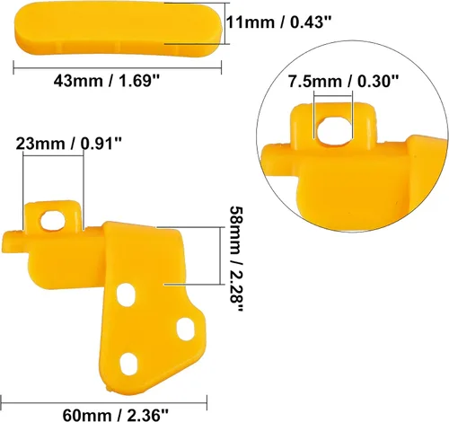 Vista 3 de X AUTOHAUX Juego de 6 cambiadores de neumáticos de plástico con cabezal de desmontaje de neumáticos, protector lateral de rueda para montaje Demount