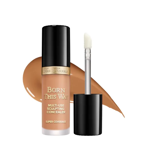 Vista 12 de Too Faced Born This Way Super Coverage Multi-Use Concealer Full-Coverage Hydrating Concealer for Dark Circles & Blemishes with Natural Finish