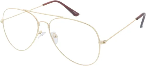 Vista 2 de zeroUV Classic Aviator Glasses Women, Blue Light Glasses Men, Clear Aviator Glasses, Aviator Blue Light Glasses