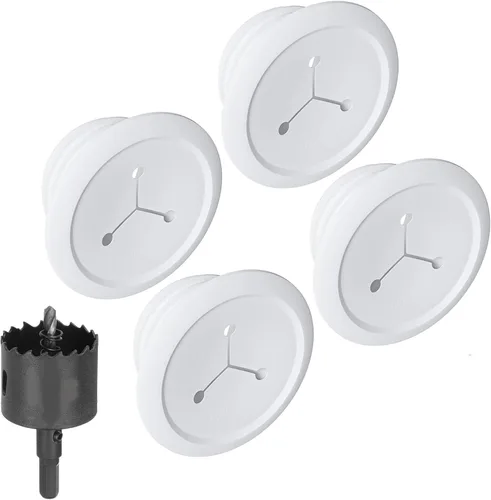 Vista 11 de ECHOGEAR Ocultadores de Cables de Pared para Gestión de Cables - Mini Ocultador de Cable de 2.25" Oculta 3 Cables de Bajo Voltaje Detrás de la Pared