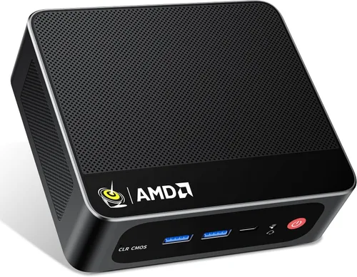 Vista 12 de Beelink Mini PC SER3, AMD Ryzen 3200U (hasta 3.5 GHz), 16 GB DDR4 500 GB PCle SSD, mini computadora compatible con pantalla 4K de doble