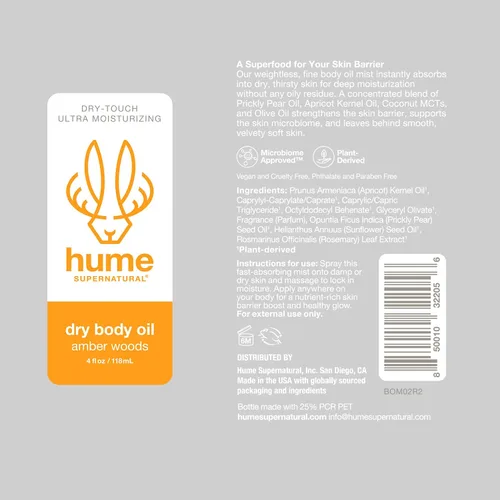 Vista 8 de HUME SUPERNATURAL Spray de aceite corporal seco, aceite ultra hidratante para piel seca, aceites corporales ligeros y nutritivos para mujeres