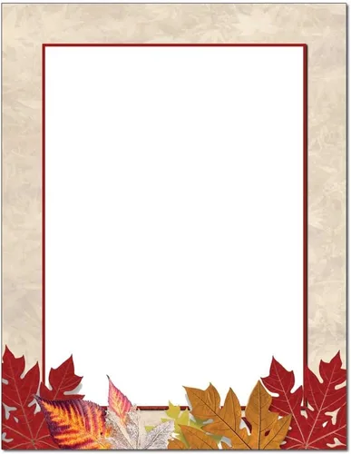 Vista 2 de Autumn Foliage - Papel para impresora láser y de inyección de tinta con membrete de otoño (25 hojas)