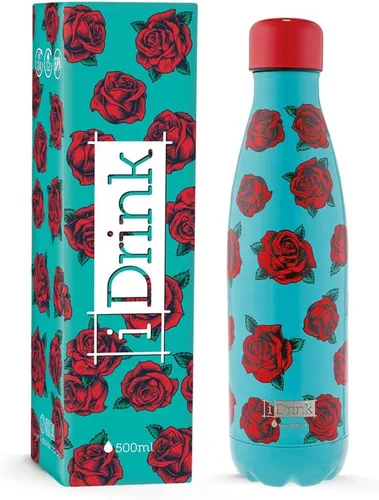 Vista 11 de IDRINK® Botella térmica revolucionaria, 2 paredes, botella de acero inoxidable, 16.9 fl oz UNICORN