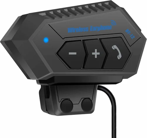 Vista 9 de Auriculares para Casco de Motocicleta Headset Estéreo Bluetooth Auriculares Inalámbricos Manos Libres Micrófono Auriculares Reproductor de Música