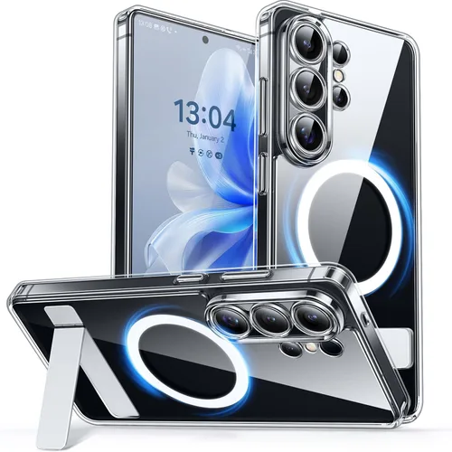 Vista 52 de CANSHN Funda diseñada para Samsung Galaxy A16-5G [protección completa de la cámara] [compatible con Magsafe] funda protectora trasera translúcida