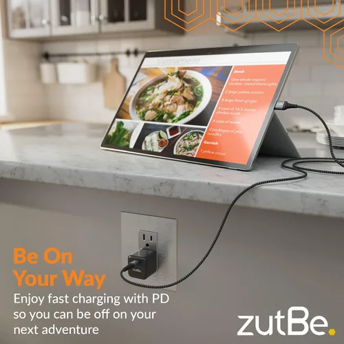 Vista 6 de zutBe Cargador de pared USB-C de 30 W, carga rápida PD PPS para iPhone 17, 16/15/14/13 Pro Max, Galaxy S23/S22, Pixel 8/7, iPad Pro/Mini