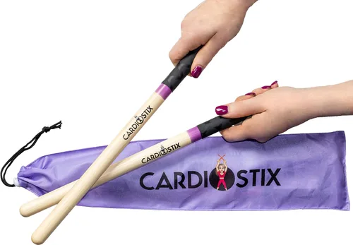 Vista 8 de CardioStix Baquetas cardiovasculares de madera de nogal americano de alta calidad de 8 onzas (1 par que elijas) Para batería, fitness, clase Negro
