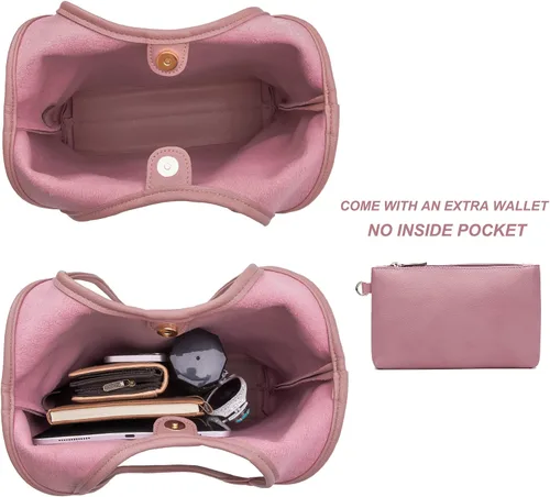 Vista 5 de Montana West Bolsos estilo hobo holgados para mujer, bolsos de hombro suaves de diseñador para mujer, bolso de mano con asa superior