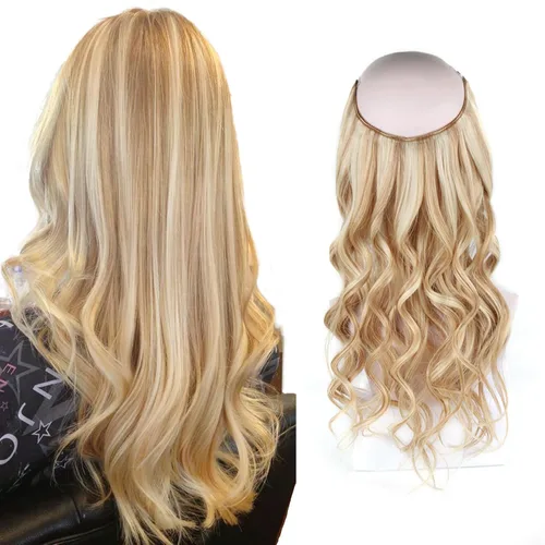Vista 17 de Sassina Extensiones de Cabello con Alambre Invisible Cabello Humano Real con Alambre Transparente Tamaño Ajustable Clips Seguros Naturales Liso