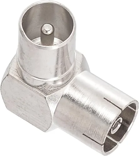 Vista 8 de Bingfu Varón de ángulo recto PAL a conector coaxial hembra PAL RF enchufe para cables de antena de TV, cables coaxiales de satélite
