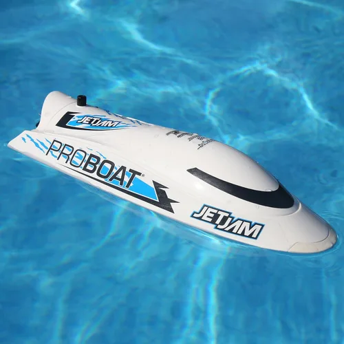 Vista 13 de Horizon Hobby Pro Boat RC Jet Jam V2 - Pilas de 12 pulgadas para transmisor no incluido, naranja PRB08031V2T1 Blanco