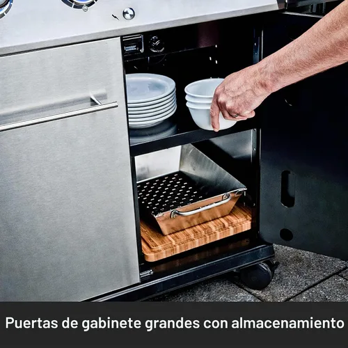 Vista 15 de Broil King REGAL Series parrilla para asar, Gas natural - S420 PRO, Acero inoxidable