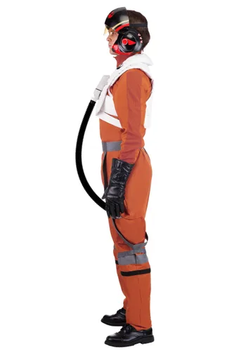 Vista 4 de Disfraz deluxe de piloto Poe Dameron para hombre de Star Wars Multicolor
