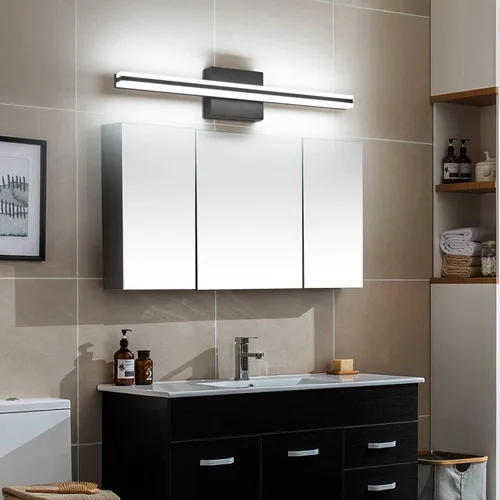 Vista 31 de SOLFART Luces de tocador de baño sobre espejo 14W 60 cm Luz de baño moderna negra 6000K ND