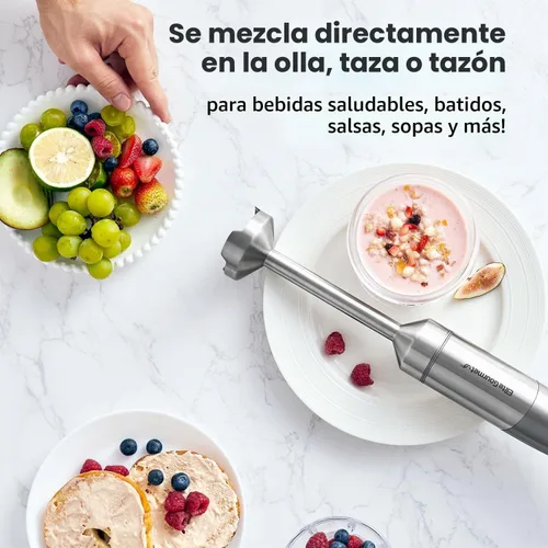Vista 7 de Elite Gourmet EHB1324 Batidora de mano recargable inalámbrica, 5