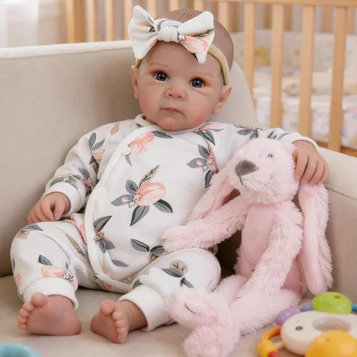 Vista 7 de Milidool Muñecas de bebé recién nacidas realistas de 20 pulgadas con cuerpo posable, muñecas de bebé de la vida real con accesorios para niñas