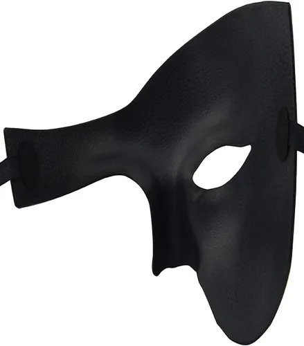 Vista 6 de KEFAN Máscara para hombre de mascarada, máscara de media cara del fantasma de la ópera