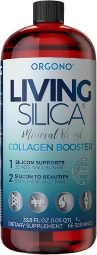 Vista 10 de Living Silica Gotas de sílice ORGONO - Tamaño de viaje Fórmula vegana y a base de minerales 3.4 fl oz