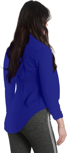 Vista 4 de Hybrid & Company Women's Casual Work Comfy Open Front High Low Notch Lapel Office Blazer Jacket Made in USA