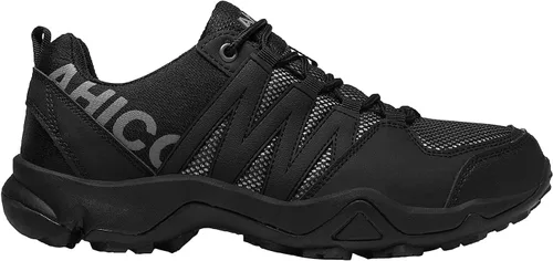 Vista 3 de Ahico Zapatos de senderismo para hombre, resistentes al agua, para exteriores, senderismo, antideslizantes, ligeros, transpirables, para acampar