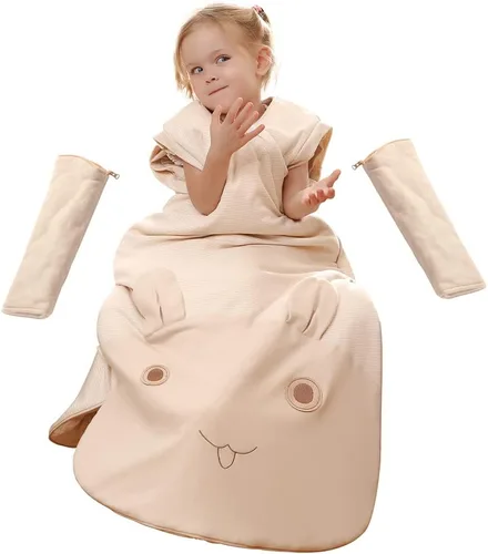 Vista 7 de Babyah 3-Way Zipper Sleeping Bag Sack for Toddler Baby Girl Boy Unisex Baby Sleep Sack, Baby Sleeping Bag