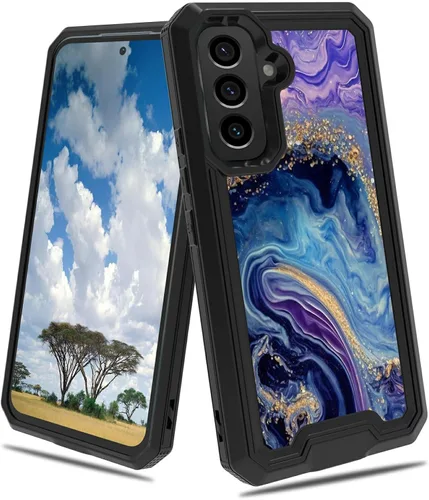 Vista 101 de Funda para Samsung S23 FE Galaxy S23 FE 2 en 1 PC duro de doble capa TPU suave a prueba de golpes Funda protectora para Samsung Galaxy S23 FE 6.4
