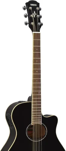 Vista 4 de [Usado] Yamaha APX600 BL - Guitarra acústica-eléctrica de cuerpo delgado, color negro
