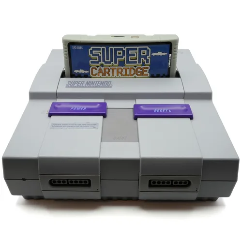 Vista 2 de Retrotech Super 1000 In 1 Game Cartridge for SNES Super Nintendo 16 Bit Game Console - Gray