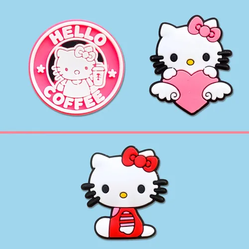 Vista 3 de Dijes de decoración de zapatos de dibujos animados para zuecos, lindos dijes de dibujos animados, accesorios para adolescentes, niños y niñas