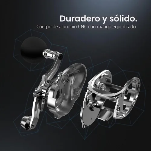 Vista 5 de Piscifun Alinox 300 Baitcasting Reel, 33LB Drag, Aluminum Frame