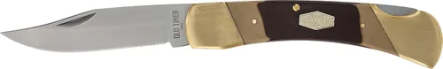 Vista 5 de Old Timer 7OT - Cuchillo plegable de resorte Cave Bear tradicional con hoja de acero inoxidable de alto carbono de 3.9 pulgadas, mangos con muescas