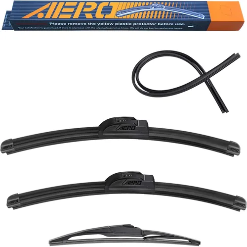 Vista 10 de AERO Voyager Limpiaparabrisas prémium de 13 + 13 pulgadas, repuesto para Jeep Wrangler TJ 2006-1996 y más, alta calidad para todas las estaciones