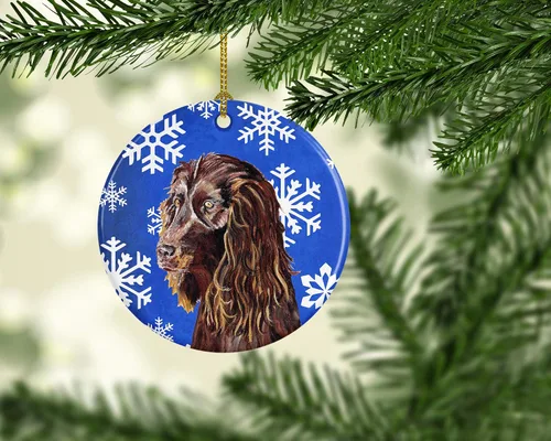 Vista 248 de Caroline's Treasures Cavalier Spaniel - Adorno de cerámica para colgar en el árbol de Navidad, para el hogar, Navidad, fiestas, regalo, 3 pulgadas