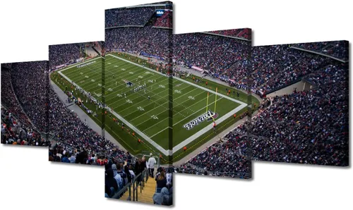 Vista 113 de TUMOVO Allegiant Stadium Arte de Lienzo para Pared de Sala de Estar Equipo de Fútbol Americano Pintura Moderna Nevada Las Vegas Cuadro Deportivo