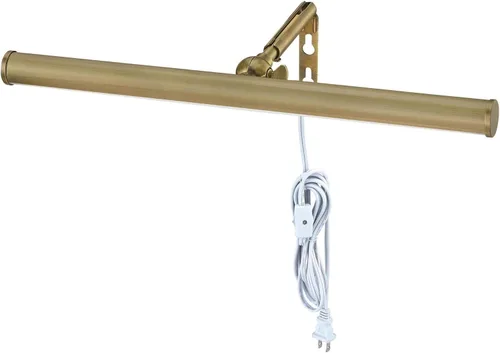 Vista 2 de Westinghouse 7501300 - Luz LED ajustable de 14 pulgadas, 4 W, con bisagra decorativa, acabado de latón antiguo, 3000 K