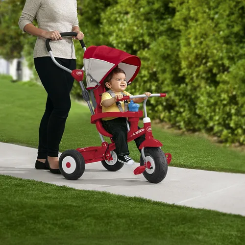 Vista 2 de Carretilla Ride On para niños Radio Flyer, talla única , Rojo