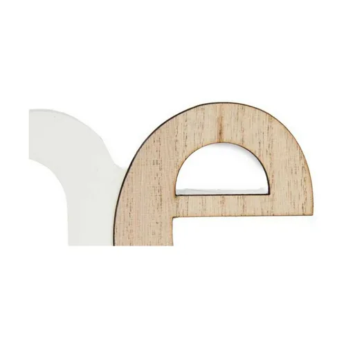 Vista 4 de Marco de Fotos Gift Decor Home Blanco Marrón Madera MDF (6 Unidades)