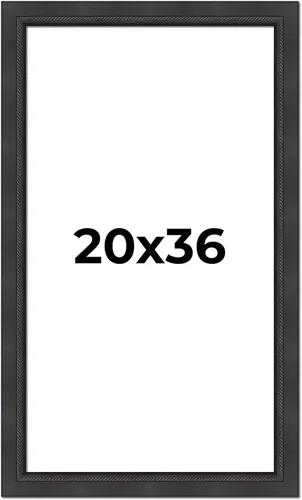 Vista 154 de Poster Palooza Marco de 5 x 5 pulgadas, color negro, cuerda biselada, marco de madera maciza, ancho de moldeo de 2 pulgadas, con plexiglás acrílico