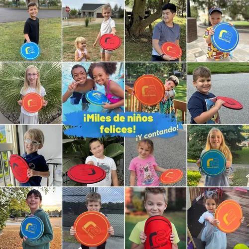 Vista 3 de Juguete Volador de Disco Suave - No Duele al Atraparlo - Los Mejores Rellenos de Calcetines para Niños y Adultos de Todas las Edades - Regalos